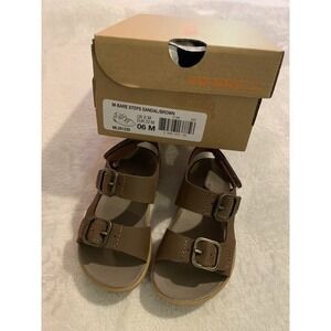 Merrell Brown Boys Bare Steps® Sandal Sandals Leather 6M NEW IN BOX